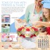 Cake Decorating Rotating Turntable Stand Set with Frosting Piping Bags and Tips Set Icing Spatula and Smoother Pastry Tools - 205 PCS